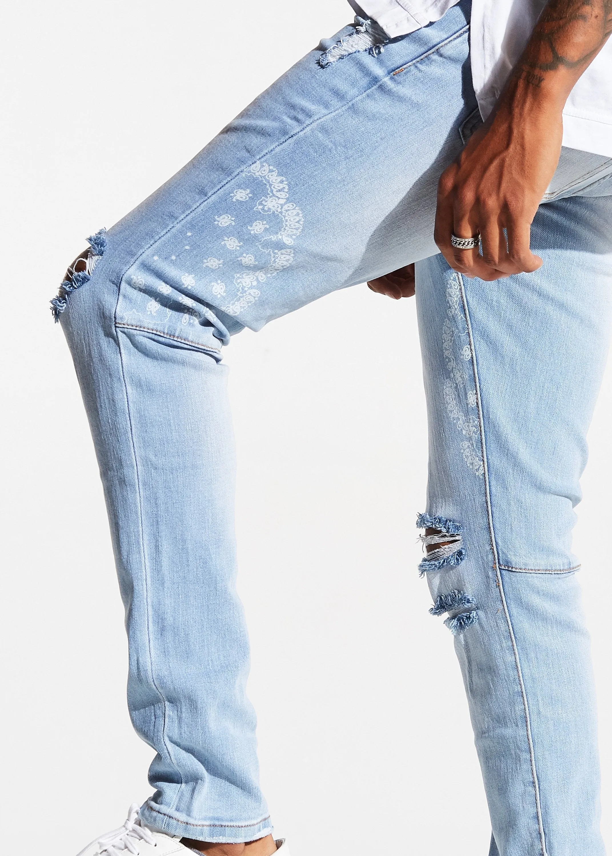 Atlas Denim (Light Blue Paisley)