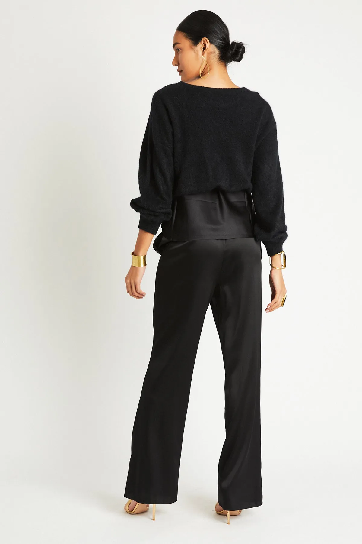   Beryll Liz Silk Pants | Black