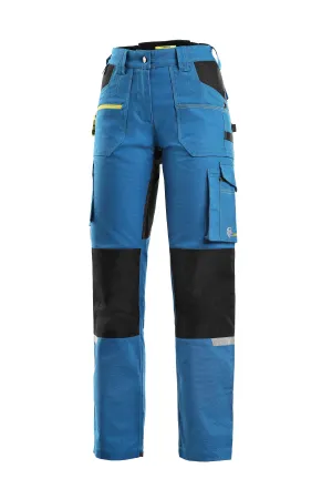 CXS STRETCH, BRIGHT BLUE-BLACK, WOMEN ́S WORKING PANTS