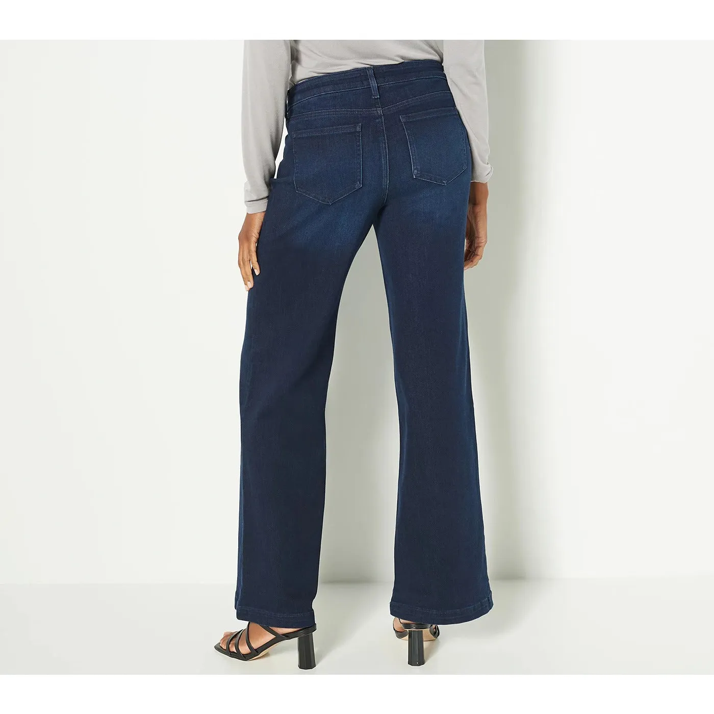 Dark Blue Wide Leg Jeans