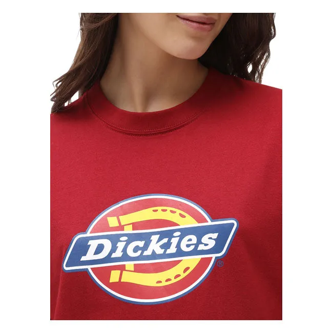 Dickies Icon Logo Ladies T-Shirt Biking Red