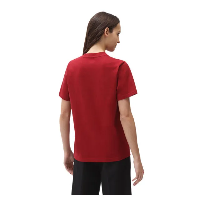 Dickies Icon Logo Ladies T-Shirt Biking Red