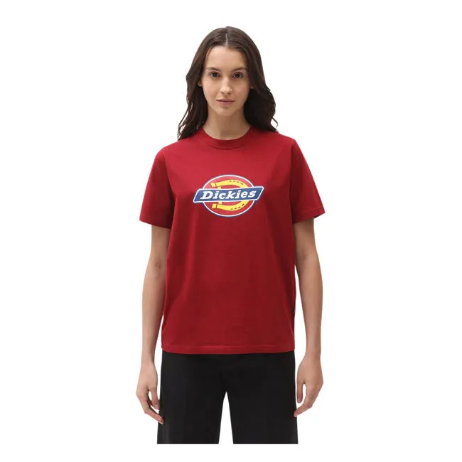 Dickies Icon Logo Ladies T-Shirt Biking Red