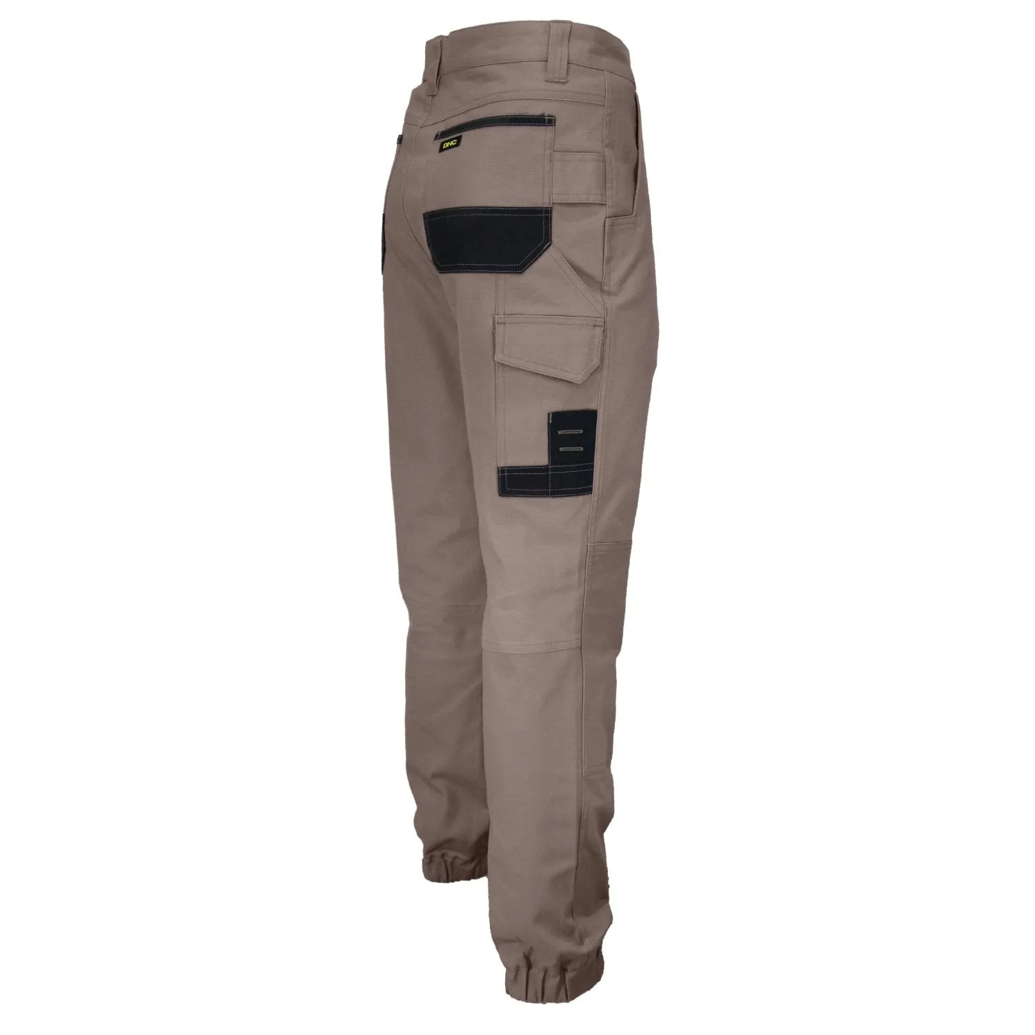 DNC SlimFlex Tradie Cargo Pants Elastic Cuffs (3376)