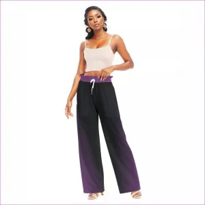 Fade Womens Waist Fungus Edge Wide-leg Pants