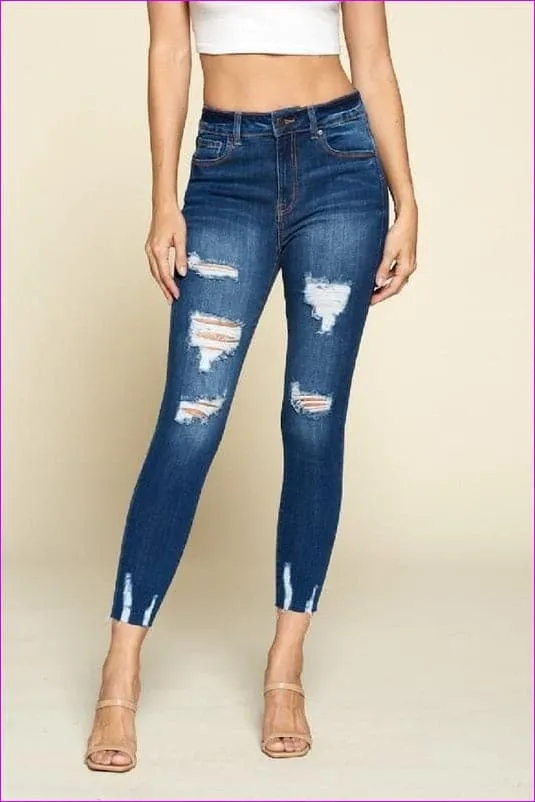 High Rise Destruction Jeans