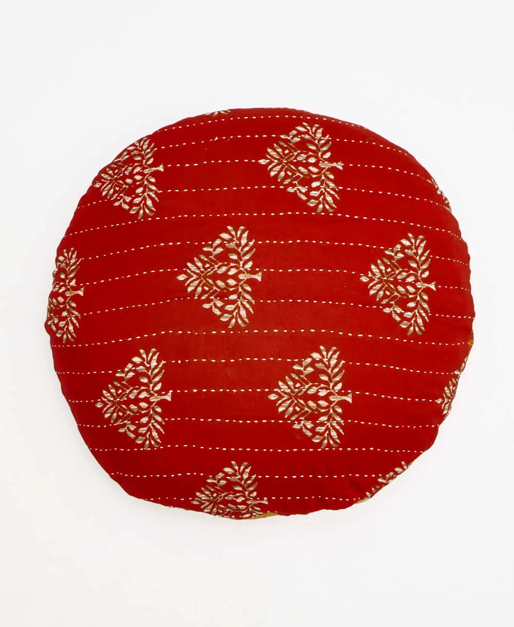 Kantha Round Pillow - No. 240212