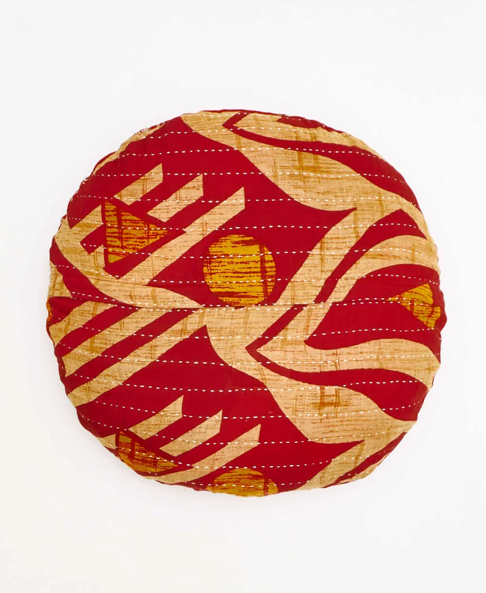 Kantha Round Pillow - No. 240212