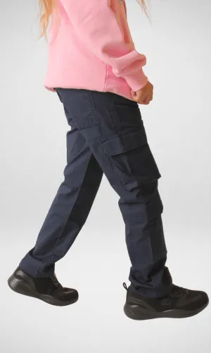 KIDS Bershka Cargo Pants - Dark Blue