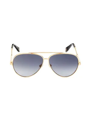 Marc Jacobs 60MM Aviator Sunglasses, Dark Gray