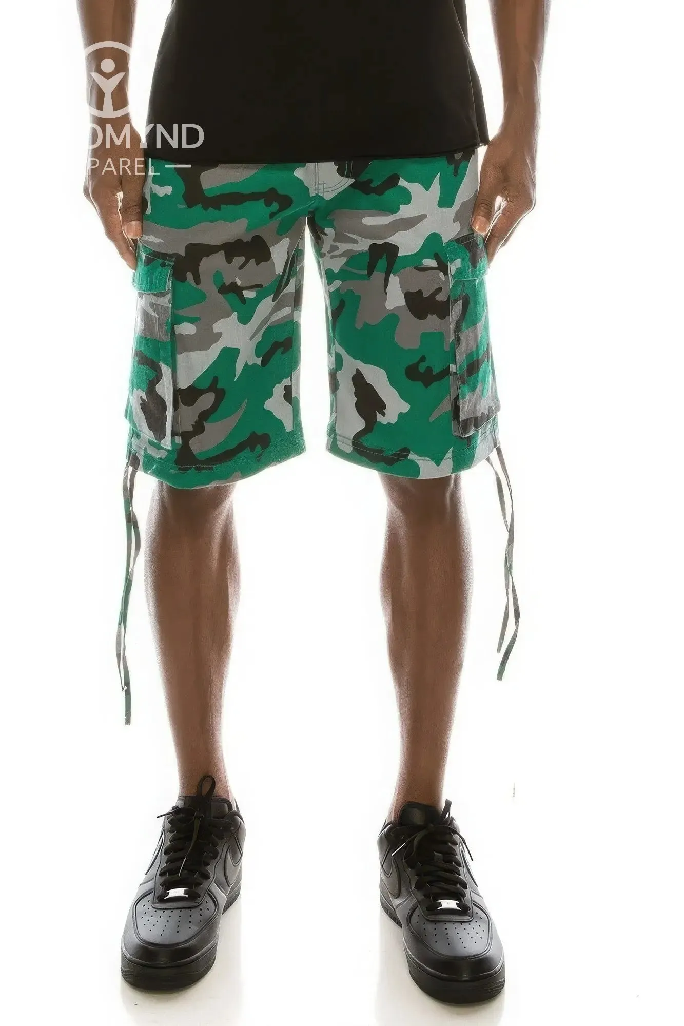 Men's Camo Belted Cargo Shorts