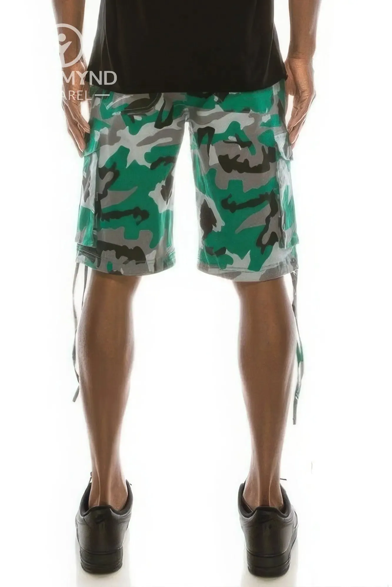 Men's Camo Belted Cargo Shorts