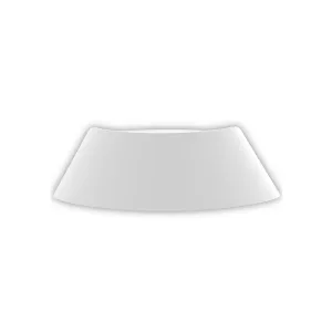 Modern Curved White Exterior Wall Light