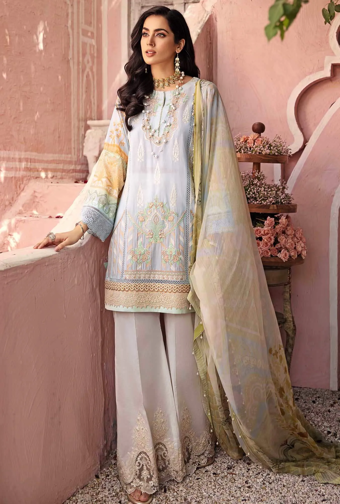 Noor by Saadia Asad · Eid Chikankari Collection – NCHK-D1-B