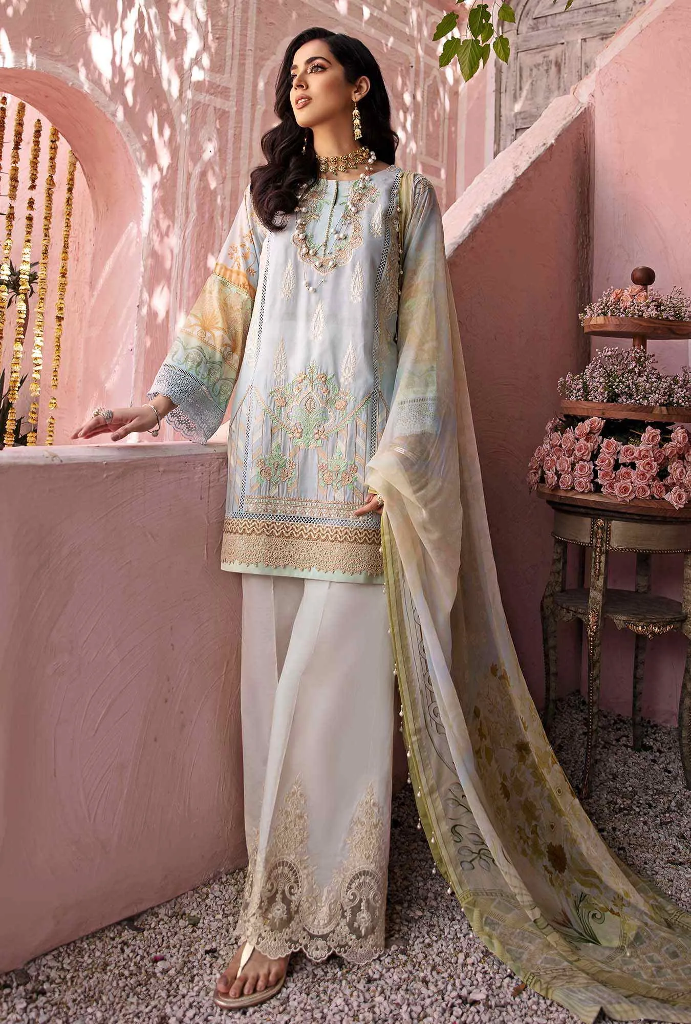 Noor by Saadia Asad · Eid Chikankari Collection – NCHK-D1-B