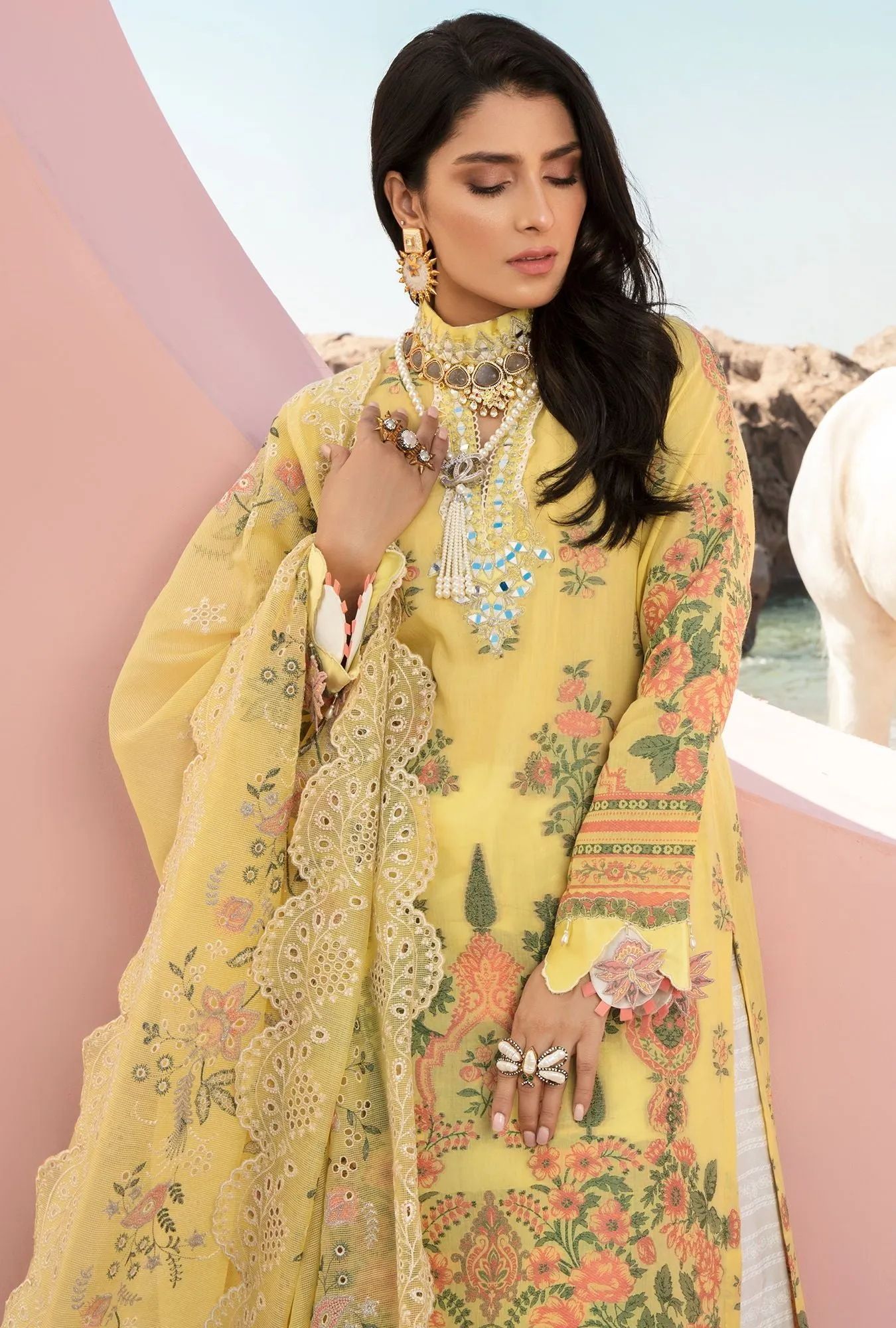 Noor by Saadia Asad Luxury Lawn Collection '21 – D5-B