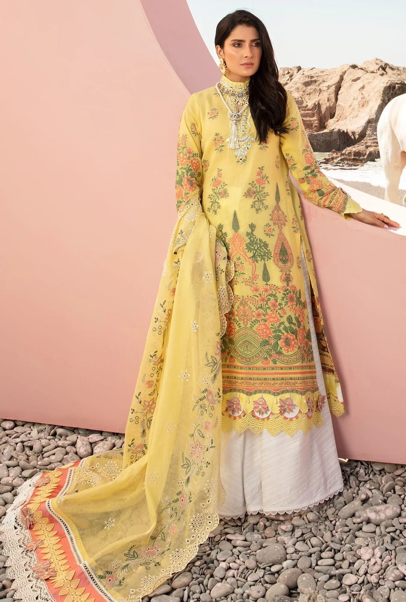 Noor by Saadia Asad Luxury Lawn Collection '21 – D5-B