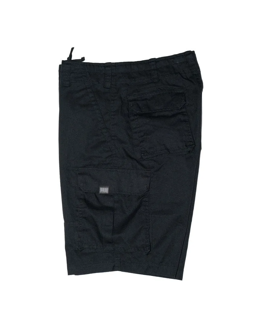 Overload Paratrooper Cargo Shorts - Black