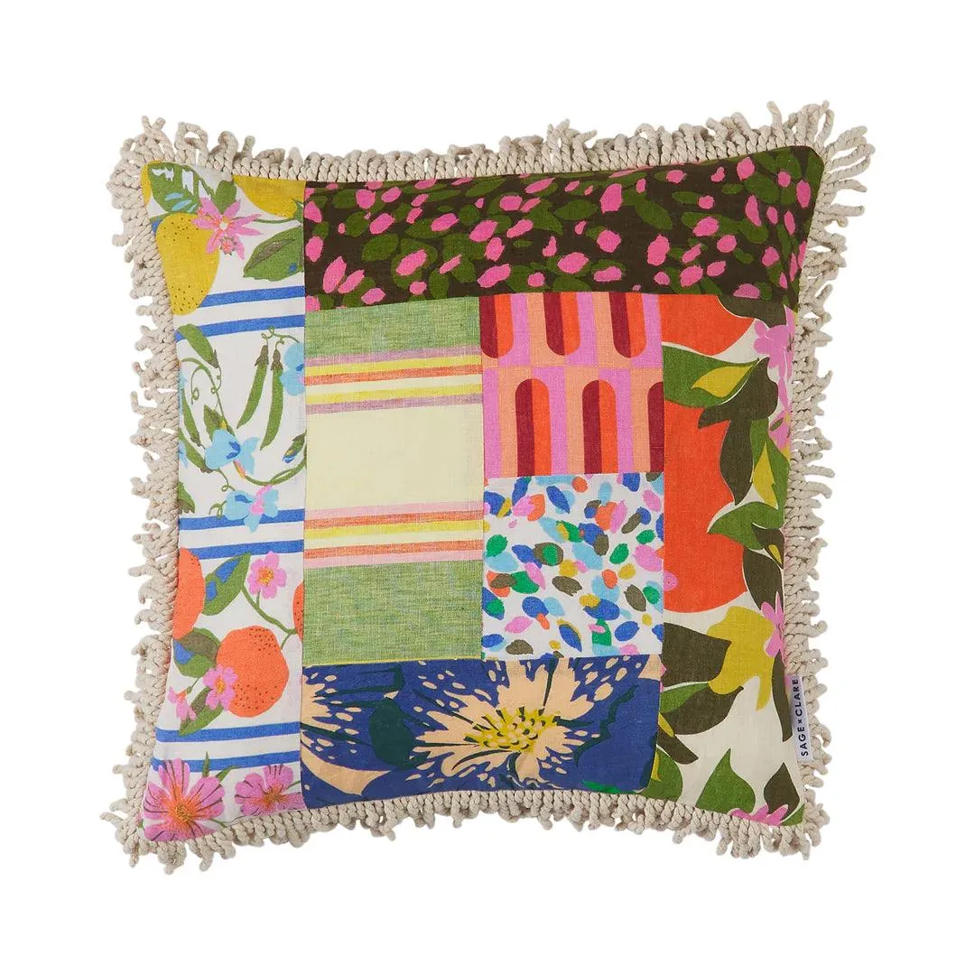 Sage and Clare Montar Patchwork Cushion