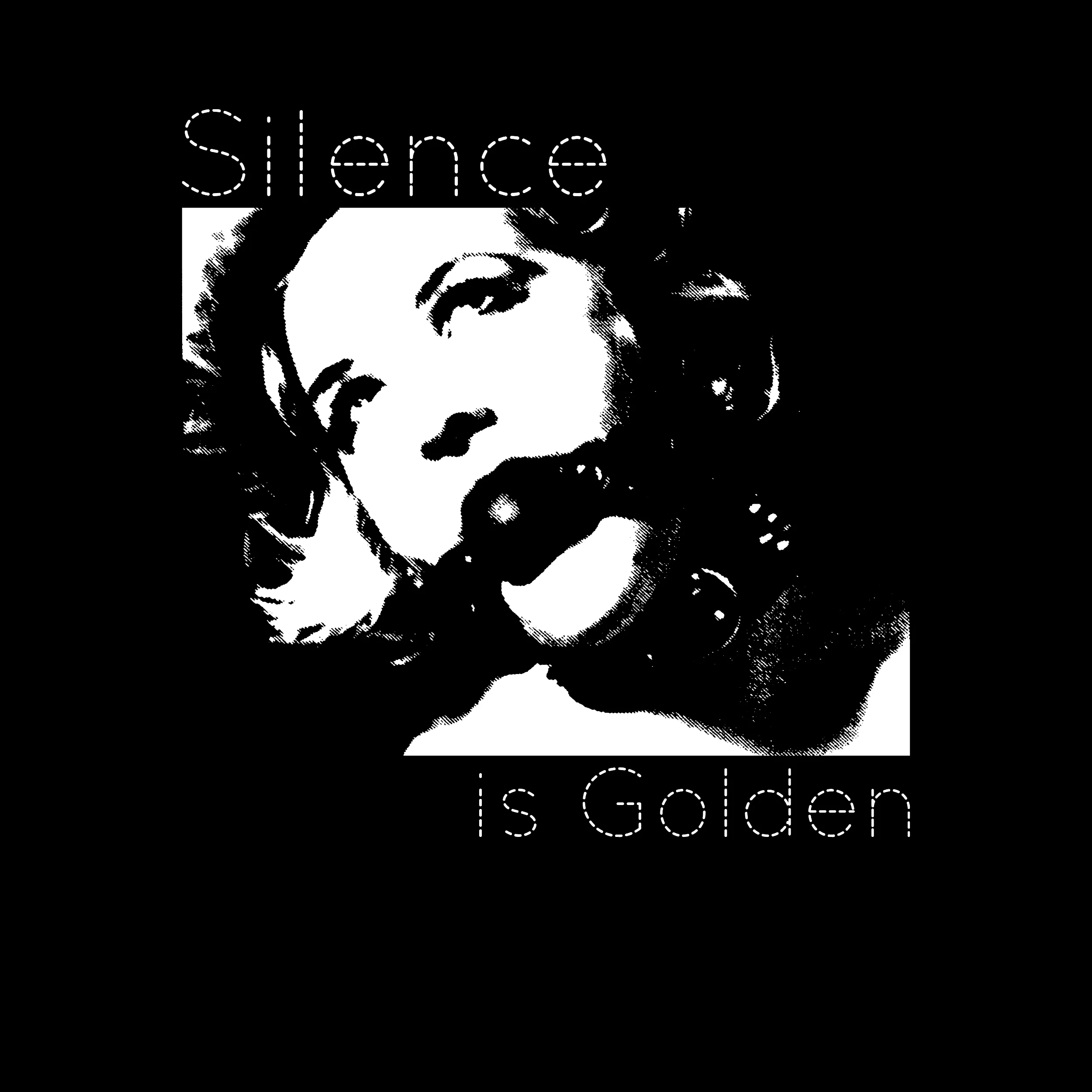 Premium Slim Fit Tee - Silence is Golden BDSM Theme