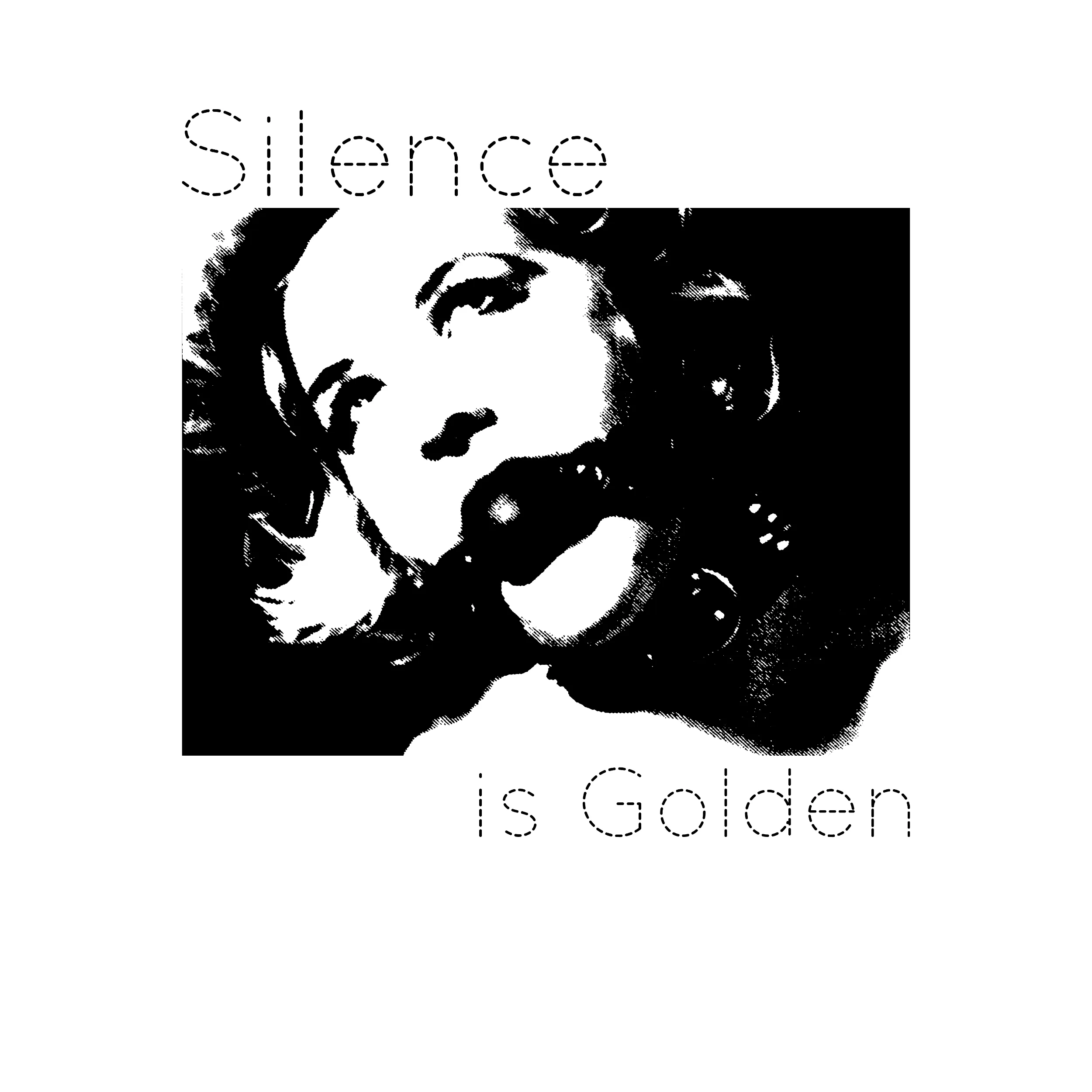 Premium Slim Fit Tee - Silence is Golden BDSM Theme