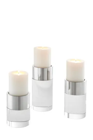 Silver Candle Holder Set (3) | Eichholtz Sierra