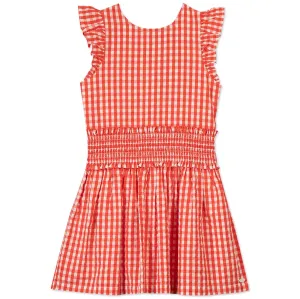 Summer Checks Smocked Dress