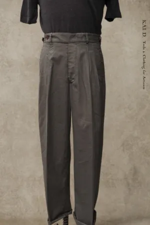 Wide Leg Matisse Pants - Cool Touch Cotton Linen - Slate - 32