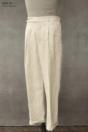 Wide Leg Matisse Pants - Oatmeal - 30